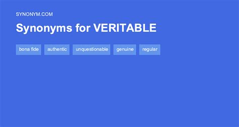 veritable synonym|antonyms for veritable.